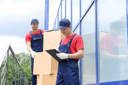 Local storage unit collection and loading process in Chelsfield