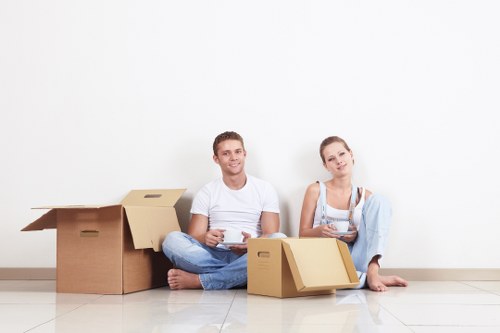Careful handling of belongings during a Chelsfield flat move