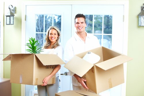 Business stock stored in a mobile self storage container